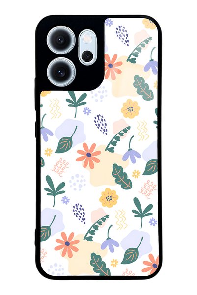 Spoyi Oppo Reno 14F Glossy Phone Case with Tiny Flowers Design