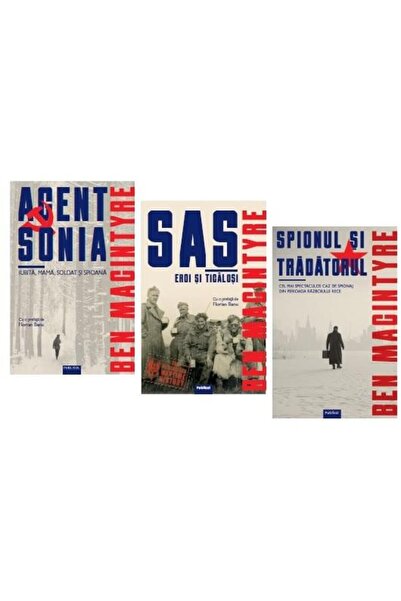 Editura Publisol Pachet 3 carti Ben Macintyre: 1. Agent Sonia; 2. S
