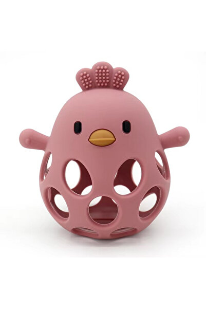 Zenva Chicken teething toy, made of food-grade silicone, BPA-free for babies,...