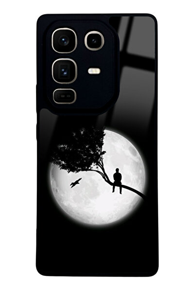 Spoyi İnfinix Note 50 Pro Aya Bakış Tasarımlı Glossy Telefon Kılıfı