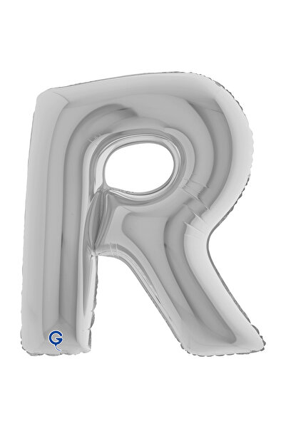 grabo Letter Foil Balloon Silver 26 Inch (66 cm) Italian