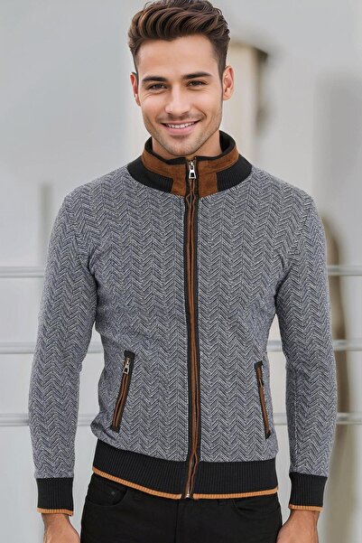 Dewberry 9021 ERKEK SWEATSHIRT-BALIKSIRTI LACİVERT