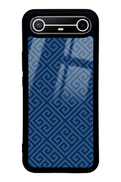 Spoyi Tecno Spark Slim Blue motif Tasarımlı Glossy Telefon Kılıfı