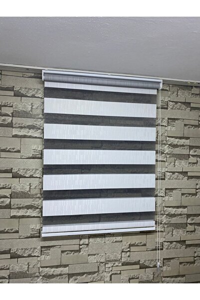 PERDECİNİZ BEYAZ RENK DESENLİ ZEBRA PERDE ALÜMİNYUM KASA İMALATTAN SATIŞ EnxB...