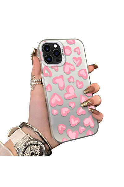 ucuc iPhone 16 Pro Max Compatible Hard Acrylic Back Silicone Edge Lens Protec...