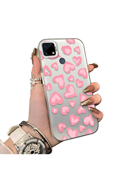 ucuc حافظة حماية للعدسات من السيليكون الصلب الأكريليكي المتوافق مع Realme C25...