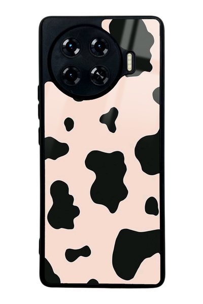 Spoyi Tecno Spark 20 Pro Plus Pink Milky Tasarımlı Glossy Telefon Kılıfı