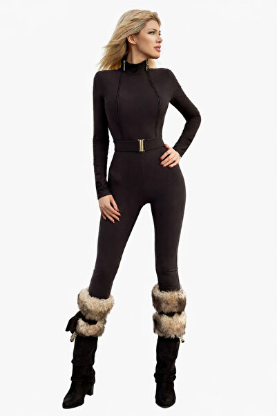 Lady hürrem Lady Hurrem Jumpsuit - Elegant Black with Integrated Belt