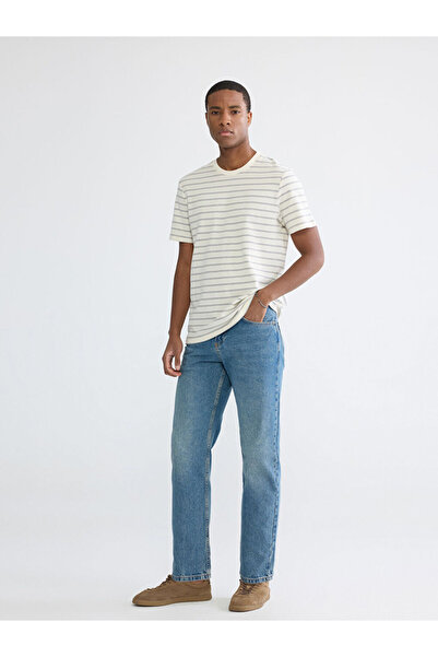 LC Waikiki بنطلون جينز رجالي مستقيم من إنديجو