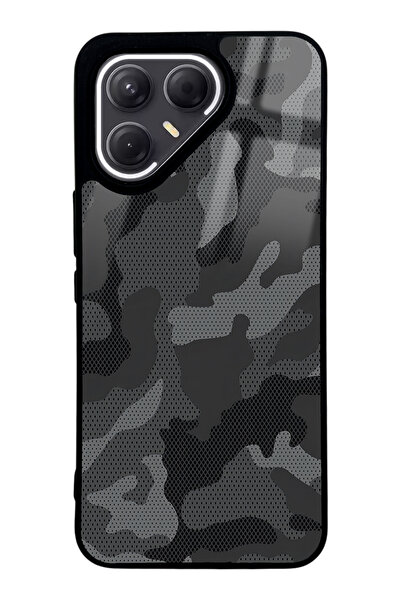 Spoyi حافظة هاتف تكنو بوفا 7 برو بتصميم أسود لامع وملون