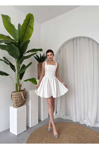 EtikaOnline kadın sırt fiyonk detaylı mini elbise