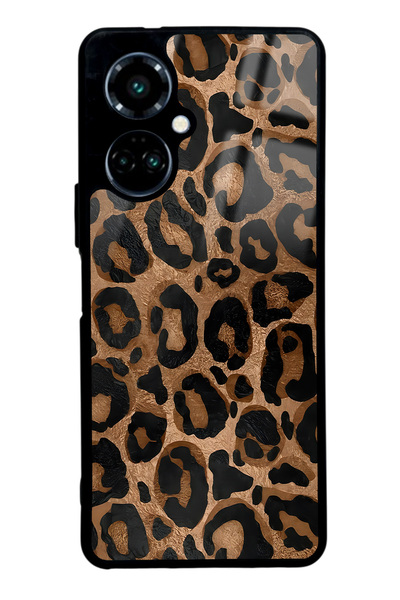 Spoyi Tecno Camon 19 Leopar Tasarımlı Glossy Telefon Kılıfı