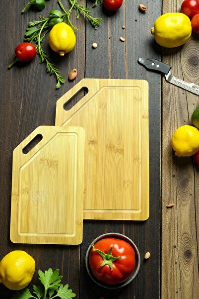 CaactuStore 2 Li Bamboo Cutting Board (32X22, 26X16)