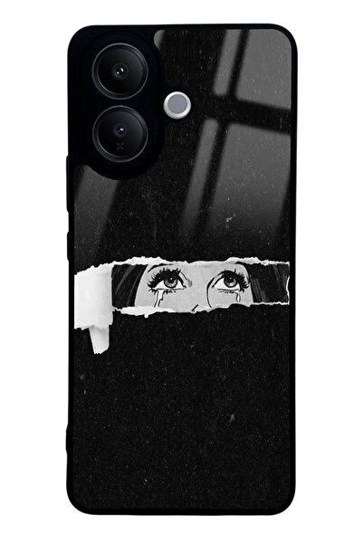 Spoyi Vivo V60 Lite Gözler Tasarımlı Glossy Telefon Kılıfı