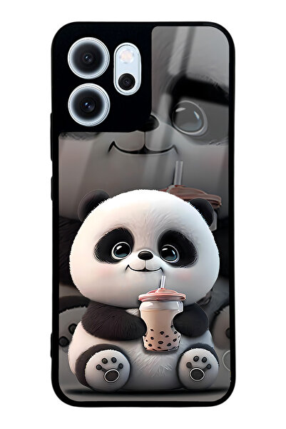 Spoyi Oppo Reno 14F Baby Panda Tasarımlı Glossy Telefon Kılıfı