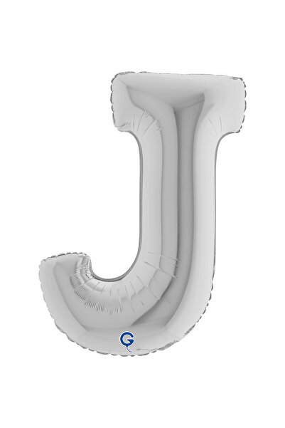 grabo بالون فويل فضي على شكل حرف 26 بوصة (66 سم) إيطالي