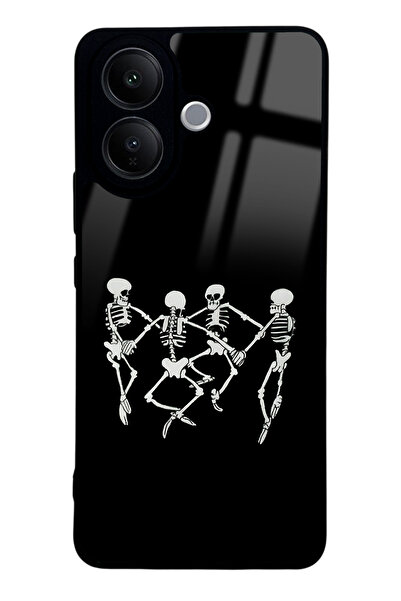 Spoyi Vivo V60 Lite Dancer Skeleton Tasarımlı Glossy Telefon Kılıfı