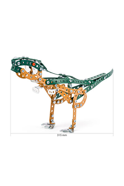 Woodyland Construction set with metal nuts and bolts - Tyranosaurus Rex