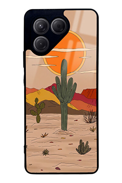 Spoyi حافظة هاتف تكنو بوفا 7 ريترو كاكتوس سولار ديزاين لامعة