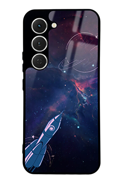 Spoyi Tecno Spark 40 Pro Space Rocket Design Glossy Phone Case