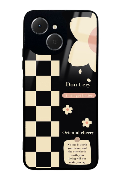 Spoyi Tecno Spark 40C Don't Ery Tasarımlı Glossy Telefon Kılıfı