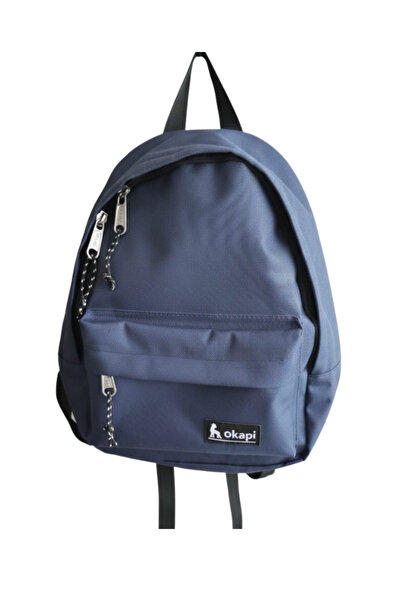Okapi Navy Blue Backpack – Stylish and Durable for School and Everyday Use