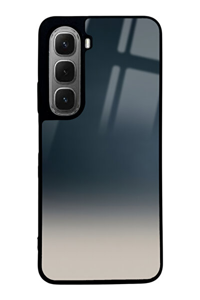 Spoyi İnfinix Hot 60i Mavi Geçiş Tasarımlı Glossy Telefon Kılıfı