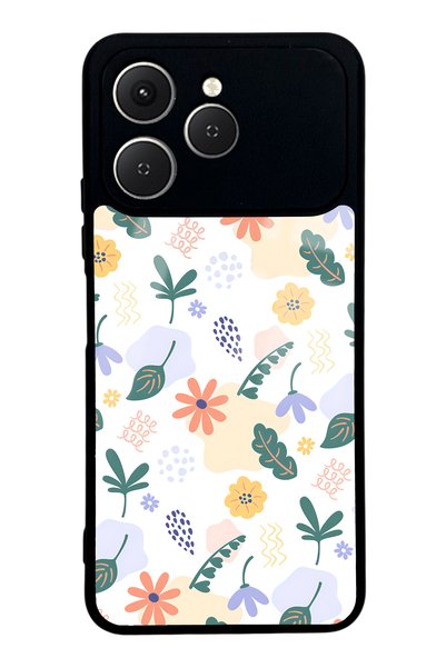 Spoyi Tecno Spark 40 Glossy Phone Case with Tiny Flowers Design