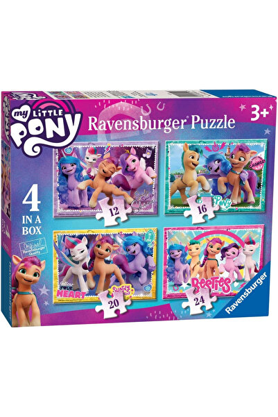 RAVENSBURGER , My Little Pony Puzzle 4 Puzzle Tek Kutuda