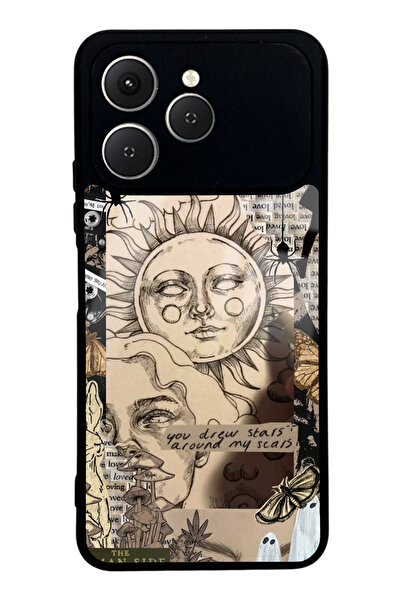 Spoyi غطاء هاتف لامع بتصميم إلهة الشمس لهاتف تكنو سبارك 40