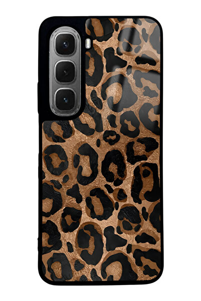 Spoyi İnfinix Hot 60i Leopar Tasarımlı Glossy Telefon Kılıfı