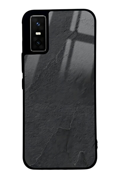 Spoyi İnfinix GT 30 Pro Siyah Mermer Tasarımlı Glossy Telefon Kılıfı