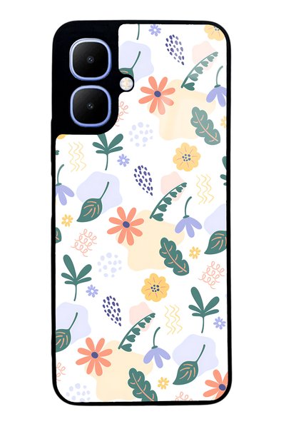 Spoyi Infinix Smart 10 Glossy Phone Case with Tiny Flowers Design
