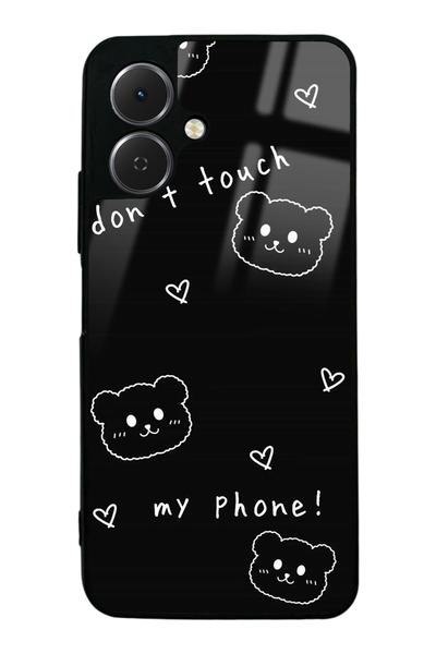 Spoyi Tecno Spark Go 2 Don't Touch Tasarımlı Glossy Telefon Kılıfı