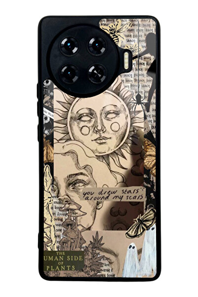 Spoyi Tecno Spark 20 Pro Plus Güneş Tanrıça Tasarımlı Glossy Telefon Kılıfı