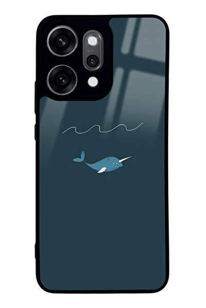 Spoyi Oppo Reno 14 Pro Doodle Fish Tasarımlı Glossy Telefon Kılıfı