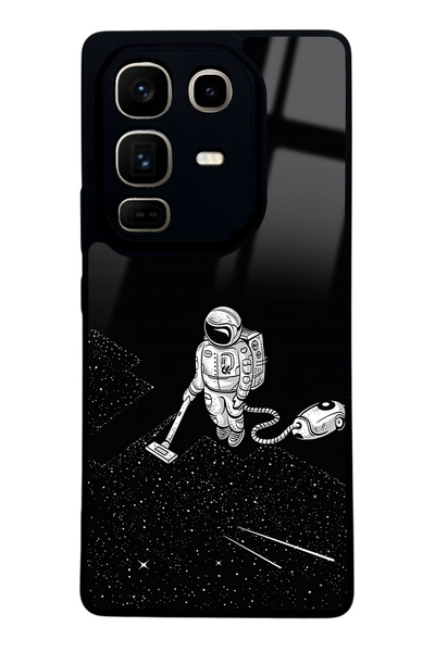 Spoyi غطاء هاتف لامع بتصميم رائد الفضاء تاتيانا لهاتف إنفينكس نوت 50 برو