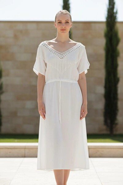 Su Koleksiyon Nefertiti Shile Bezi̇ Dress