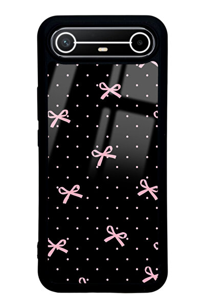 Spoyi Tecno Spark Slim Pembe Kurdele Tasarımlı Glossy Telefon Kılıfı