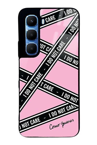 Spoyi غطاء هاتف لامع بتصميم I Don't Care لهاتف إنفينكس هوت 60