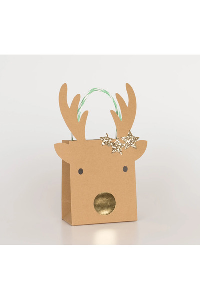 Meri Meri Pungi cadou cu reni mici și stele - Pungă cadou cu reni