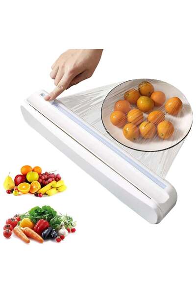 trendyhome Dispenser de bucătărie pentru folie alimentară, aluminiu, hârtie d...