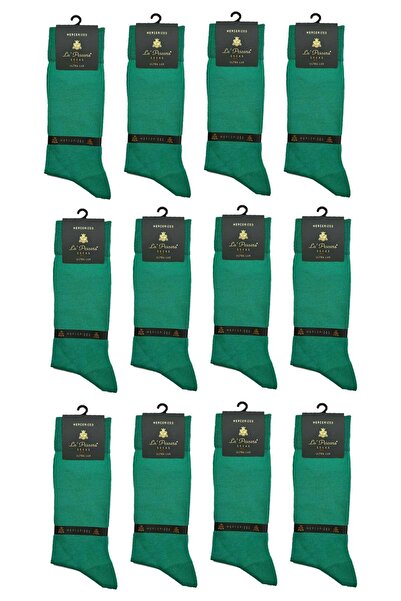 La Pescara La'Pescara Ultra Luxury 12-Piece Plain Bottle Green Mercerized Men...
