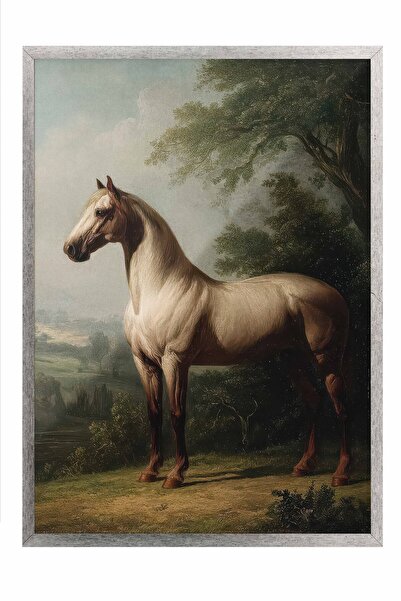 Postifull Vintage Painting, Silver Framed Poster, Vintage Wall Decor