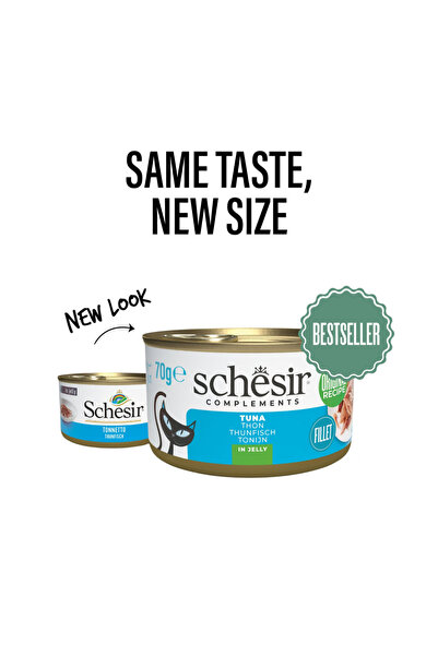 Schesir Complements Cat Wet Food in Jelly Can- Tuna 70g