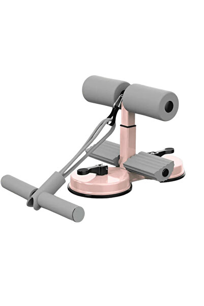 SMANIA CoreGrip™ double suction cup sit-up aid with rope (pink-grey)