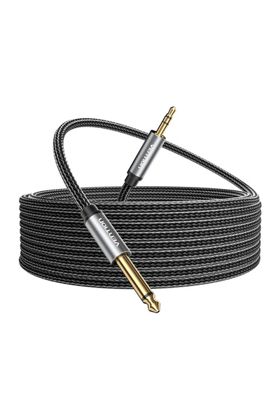 Vention Cablu audio BCYHL 10m, jack 3,5 mm mascul la jack 6,35 mm mascul, neg...