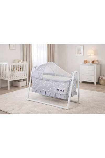 Joyko Baby Desenli Anne Yanı Sallanır Portatif Sepet Beşik