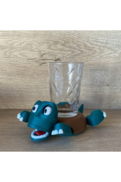 NureStore Sevimli Kaplumbağa Bardak Altlığı- Hareketli ve Eğlenceli Bardak Al...