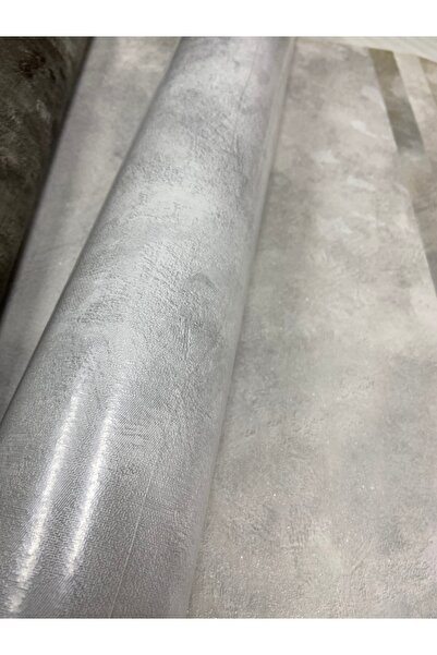 KOÇ YAPI DEKOR Tutkal hediye 16m2 ithal simli açık gri sıva efektli dokulu si...